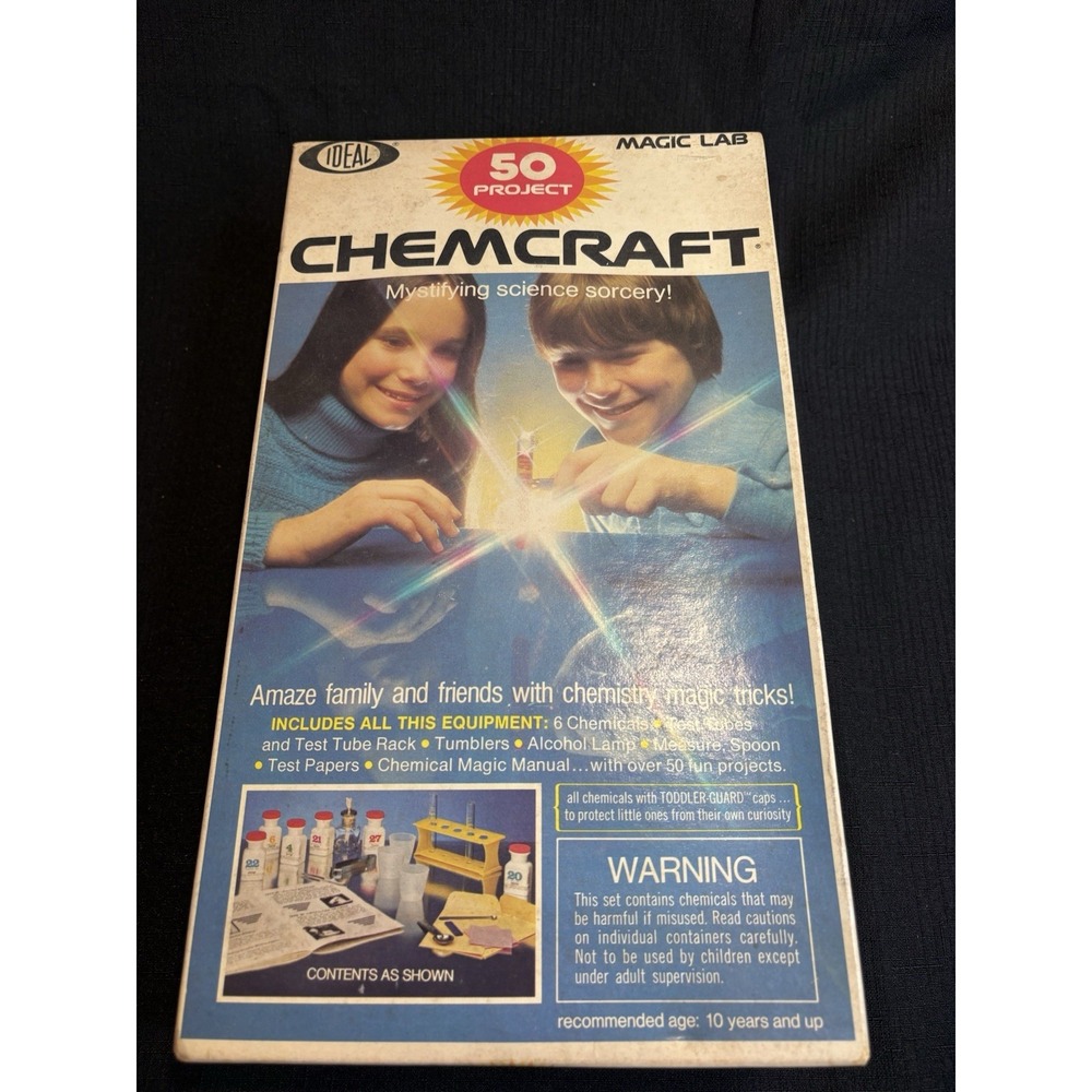 Ideal Chemcraft Magic Lab 50 Project Chemistry Set No. 35202 Science Kit